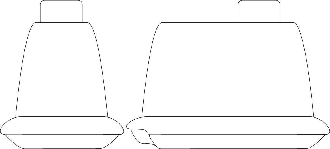 Sperling Getaway Neoprene Front Black - Silver Stitch Seat Covers Suits BT50, Ranger Single 2011-2015 RM1067G2B