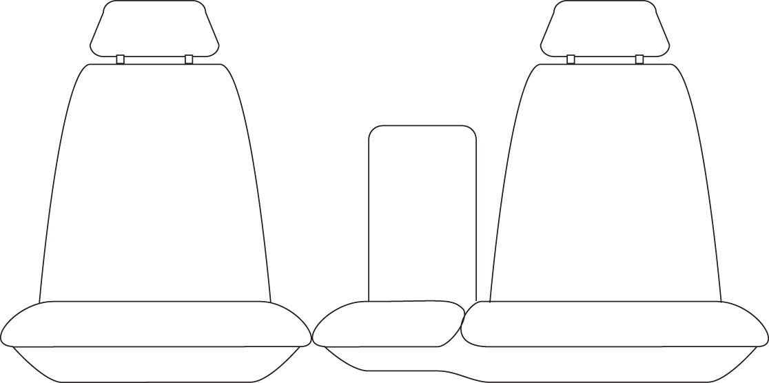 Sperling Tradies Canvas Front Black Seat Covers Suits Landcruiser STD 1998-2007 RM1184TRB
