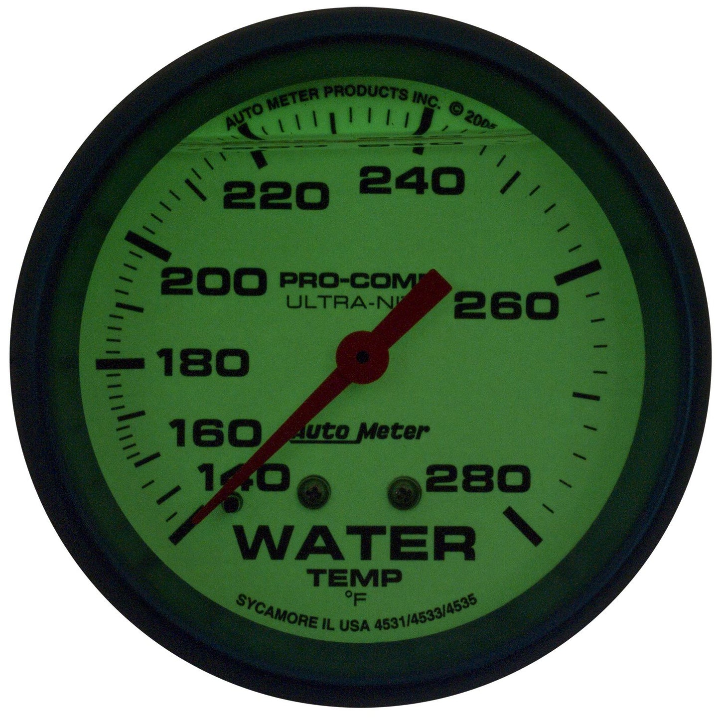 AutoMeter Ultra-Nite 2-5/8in Water Temp AU4231