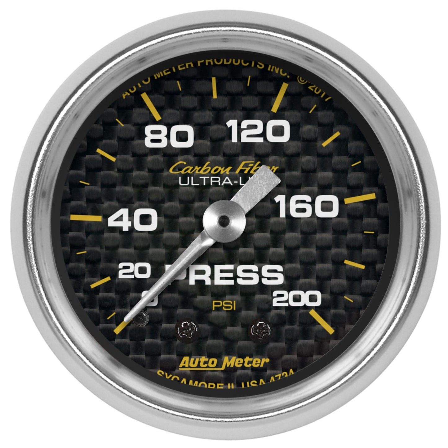 AutoMeter Carbon Fiber 2-1/16in Pressure AU4734