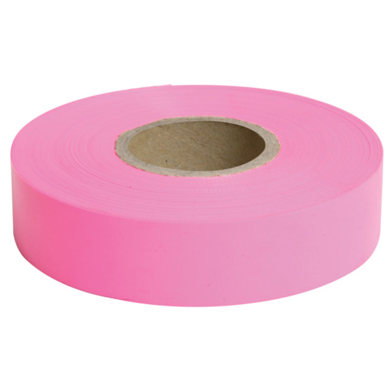 Dy-Mark Survey Tape 25mm X 100M Glo Pink (Roll) 47760129