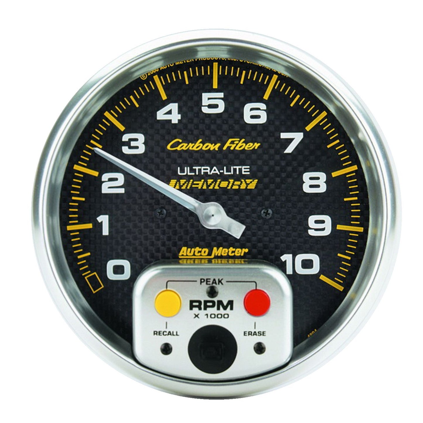 AutoMeter Carbon Fiber 5in Tach 10000RPM AU4894