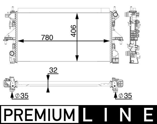 MAHLE Radiator CR 806 000P
