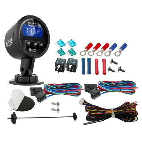 Davies Craig Digital Gauge Thermatic Fan/Ewp Switch Kit 0500 500