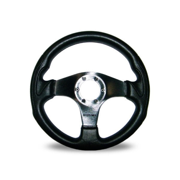 Autotecnica Formula Black Spoke Steering Wheel 350mm 51-13