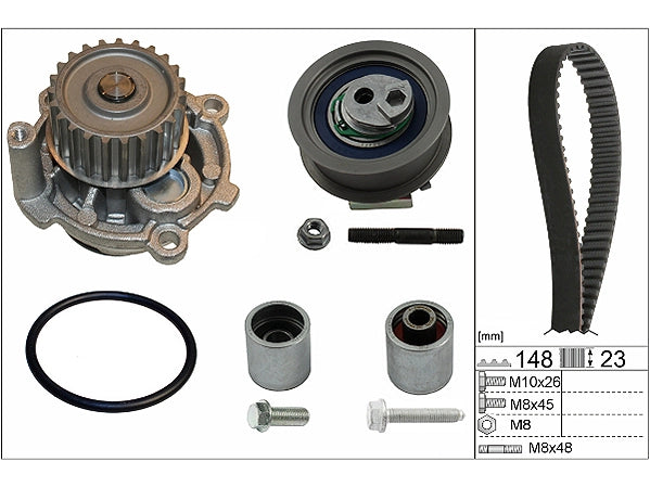 INA Water Pump & Timing Belt Kit 530 0445 31