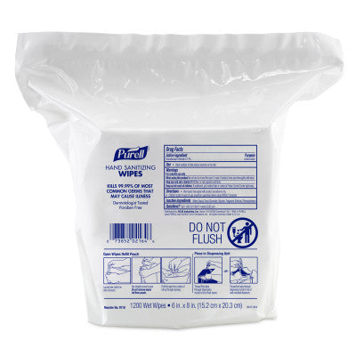 Purell Hand Sanitizing Wipes (1,200 Wipes For Dispenser 9019-01 ) 9118-02