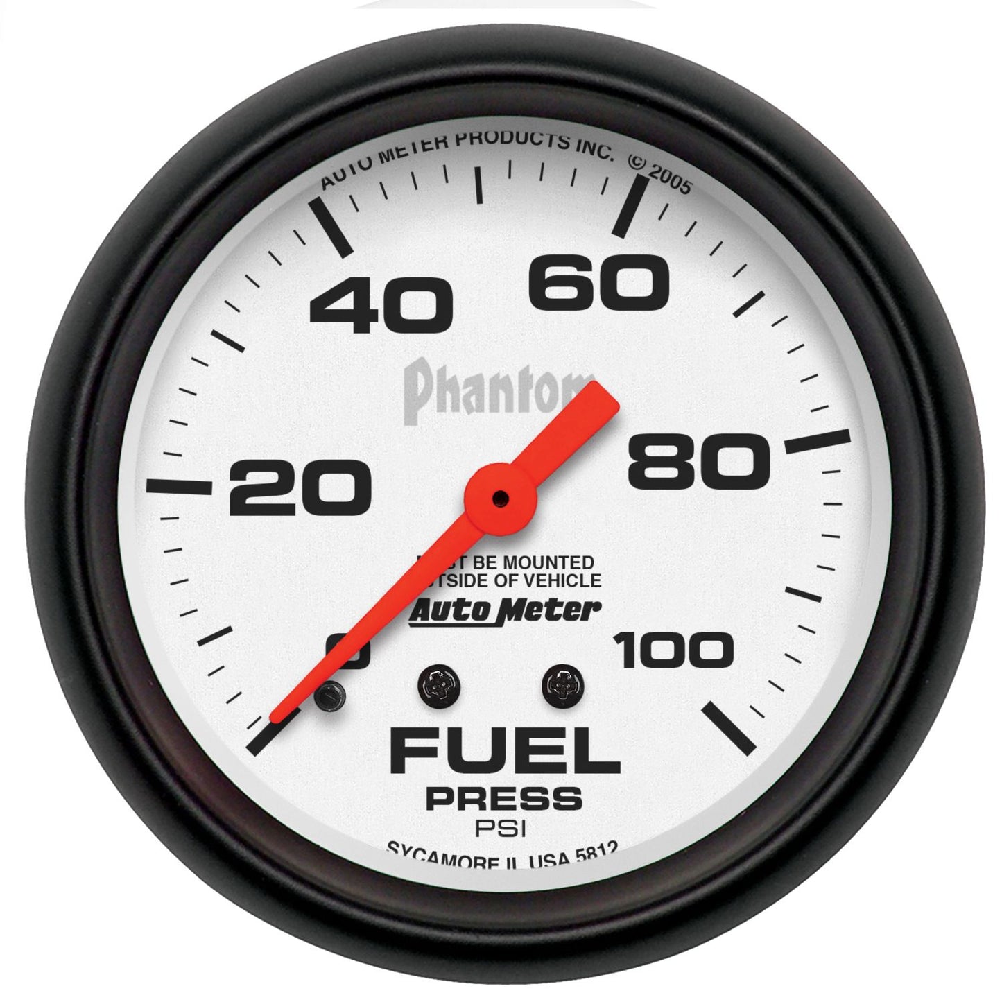 AutoMeter Phantom 2-5/8in Fuel Pressure AU5812