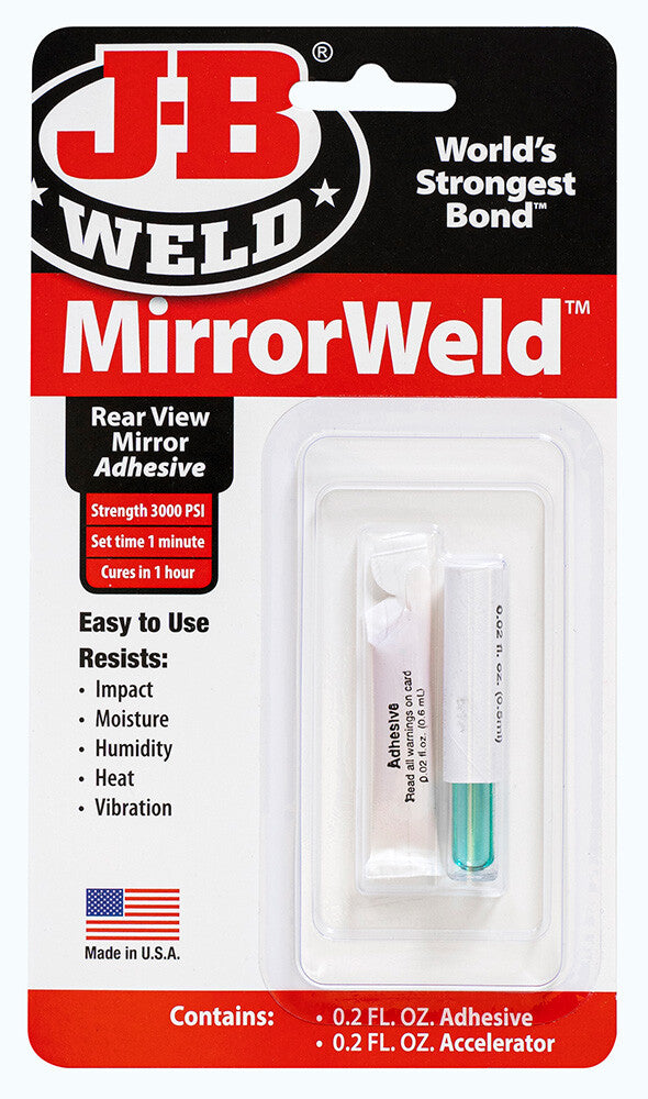 J-B Weld MirrorWeld Adhesive 0.4ml Adhesive/0.6ml Accelerator 33701