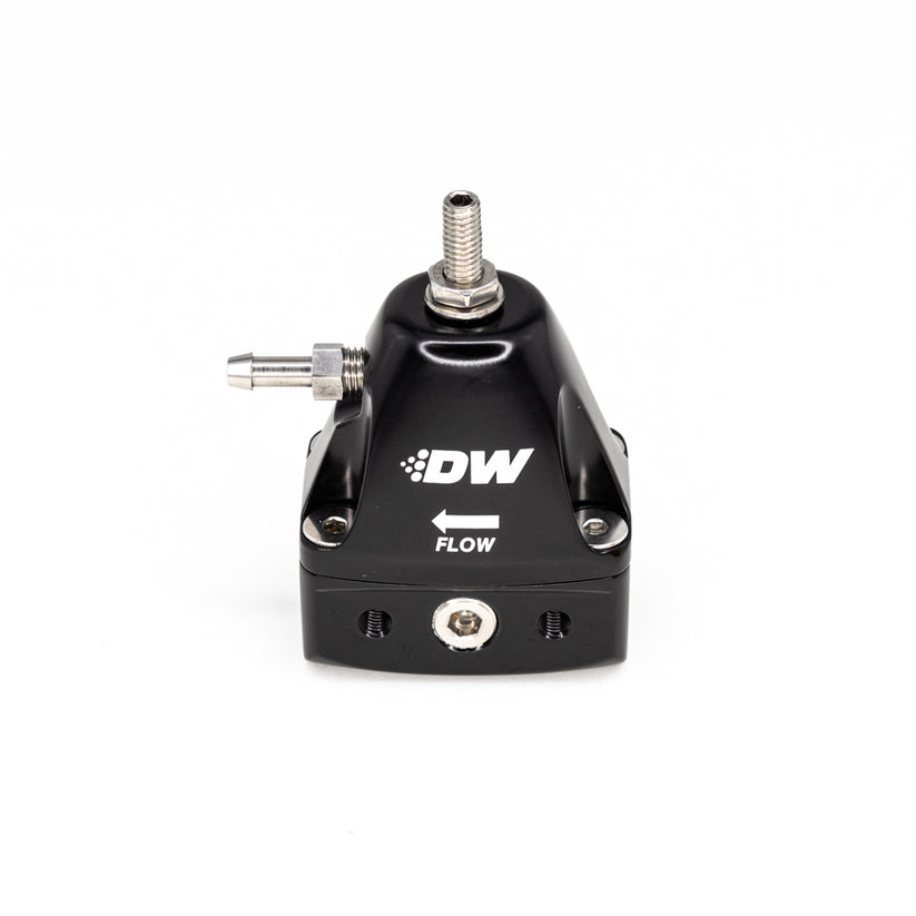 DeatschWerks DWR1000iL In-line Adjustable Fuel Pressure Regulator -6AN Black 6-1001-FRB