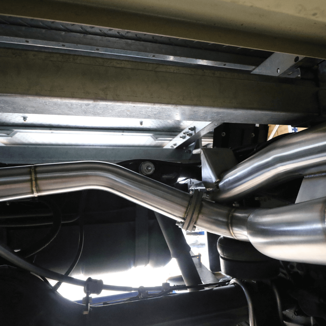 Torqit 79 Series 4.5L V8 TD Dual Cab DPF 08/2016 on 3.5in DPF Back Exhaust Twin 3in L/R Exit