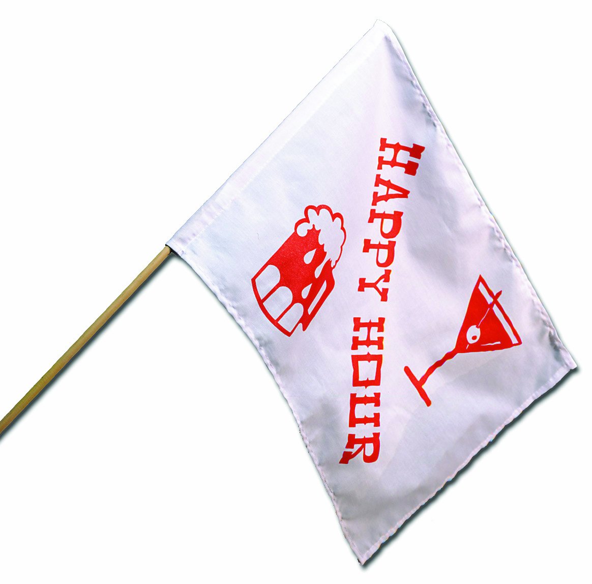 Camco Flag 12x18in. Happy Hour Cotton 45492