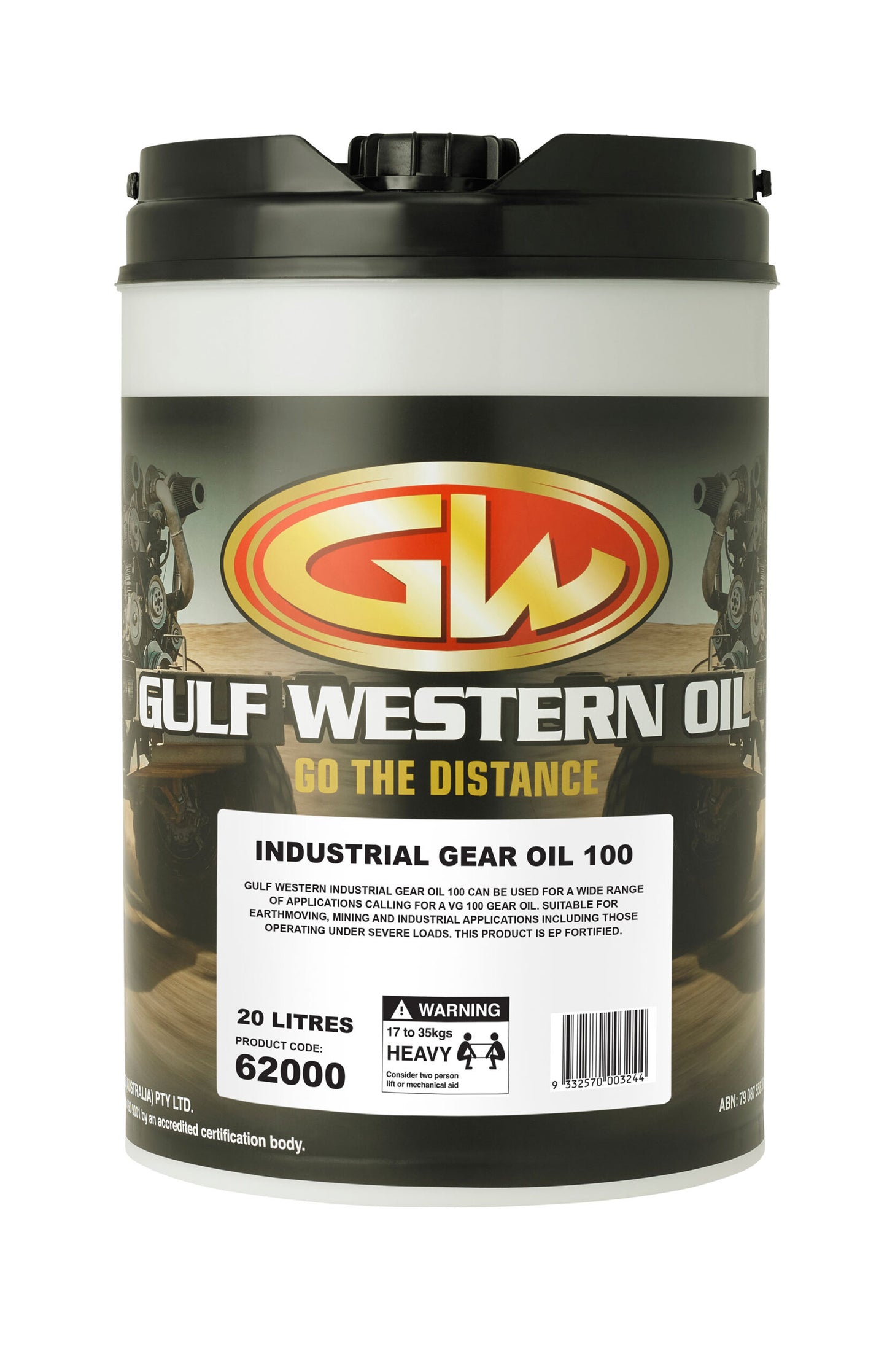 Gulf Western Industrial ISO 100 Gear Oil 20L 62000