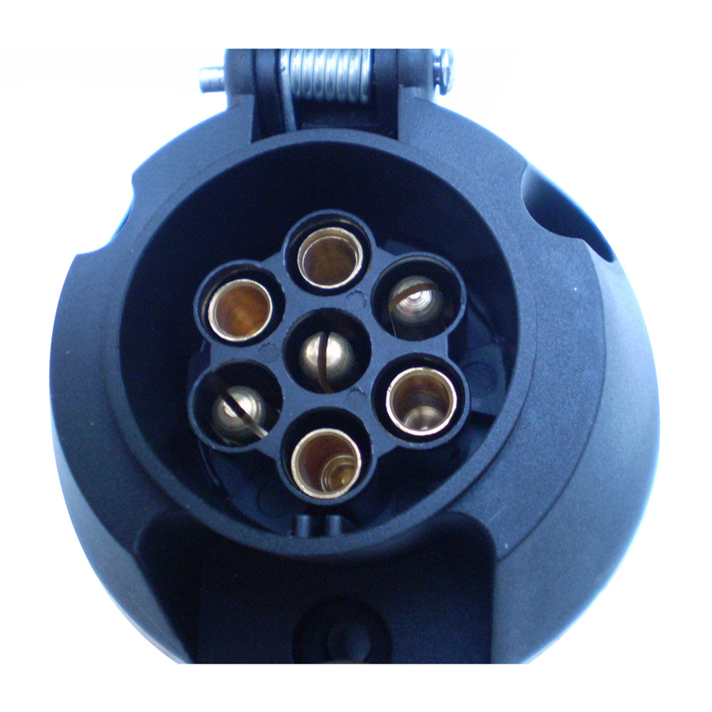Revolution Trailer Socket 7 Pin Round Large - Plastic 65-94910BLR