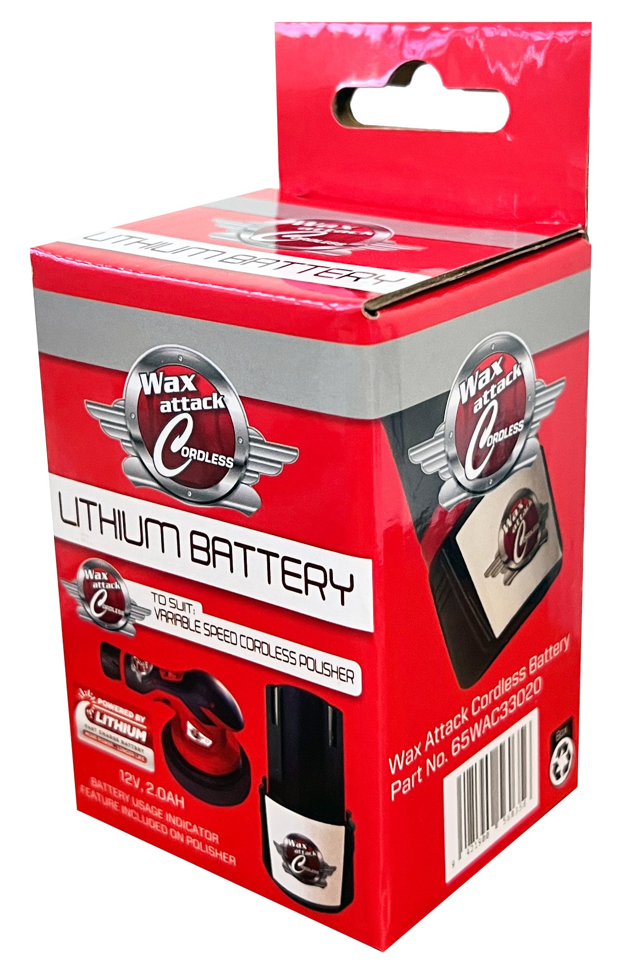 Wax Attack Cordless Spare Lithium Battery 65WAC33020
