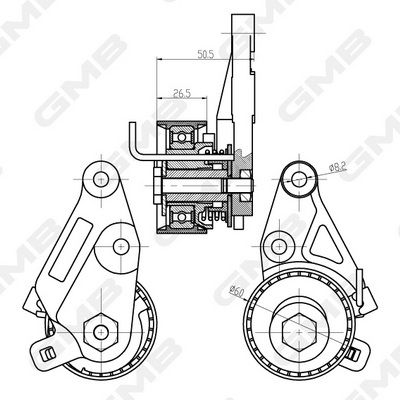 GMB Tensioner Pulley Timing Belt GTB0410