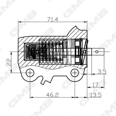 GMB Tensioner Hydraulic Timing Belt GHAT-134
