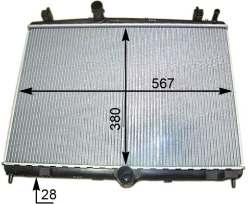 Mahle Radiator OE Quality CR 2113 000S