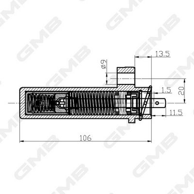 GMB Tensioner Hydraulic Timing Belt GHAT-111