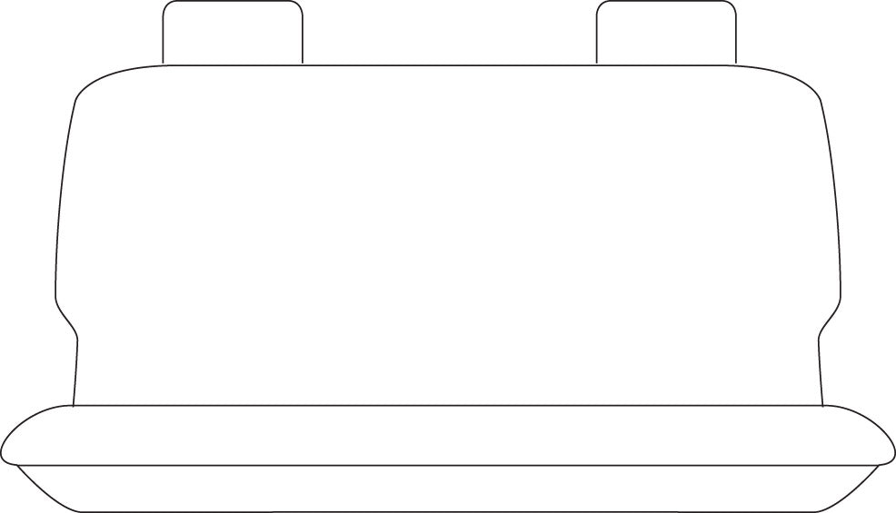Sperling Tradies Canvas Rear Black Seat Covers Suits Navara 2017-2020 RM5073TRB