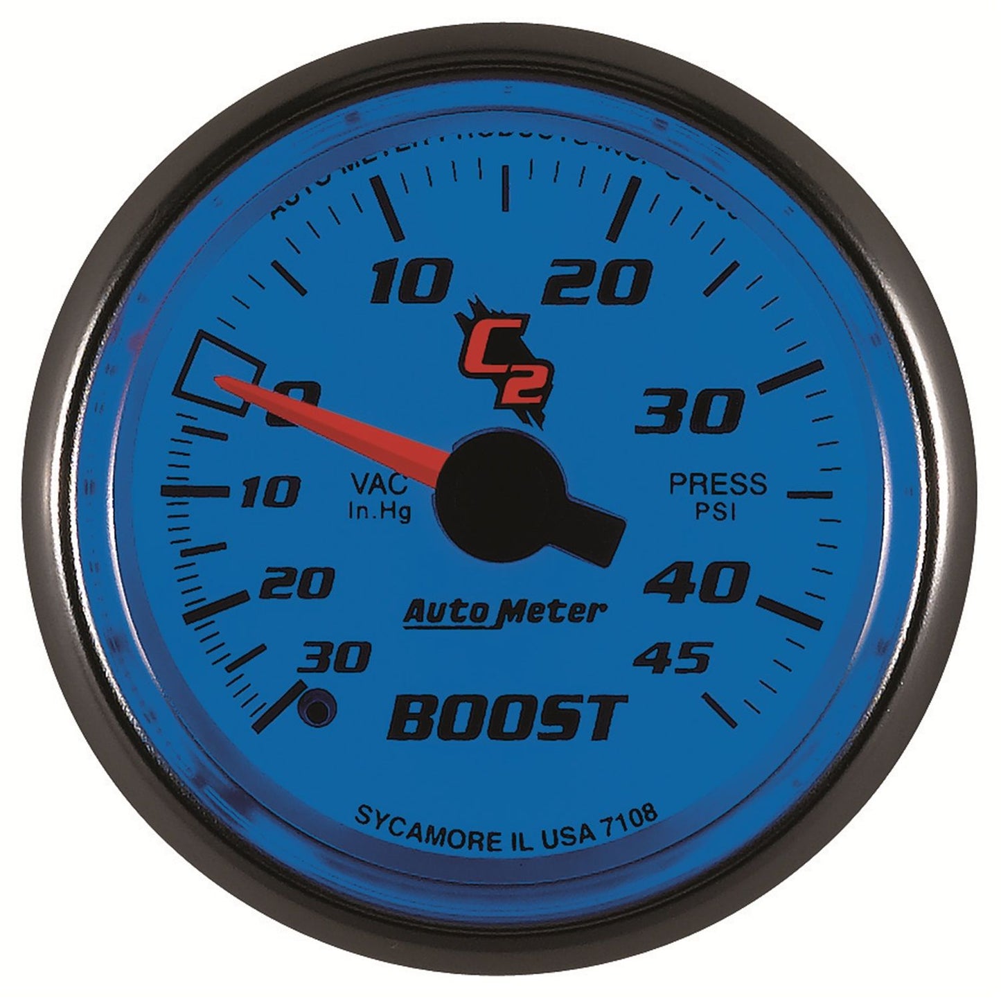 AutoMeter C2 Series 2-1/16in Boost/Vacuum AU7108