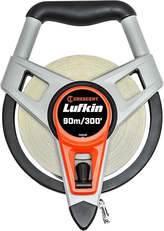 Lufkin Fibreglass Tape 90M/300 X 13mm FE90CME