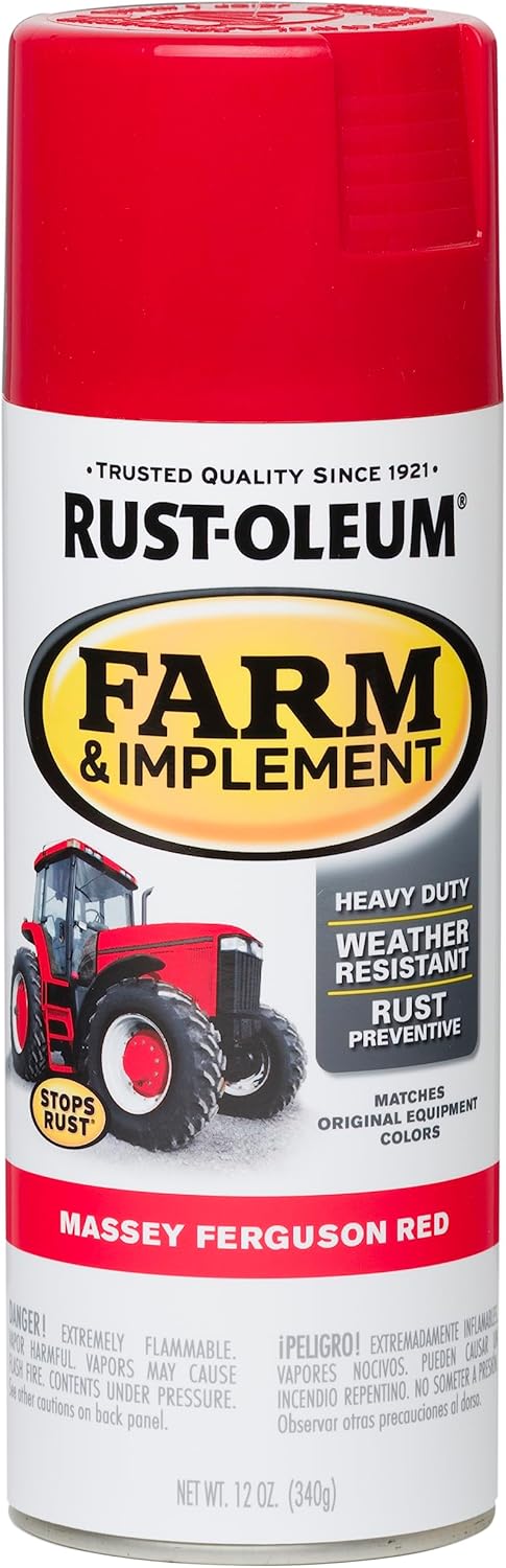 Rust-Oleum Farm & Implement Massey Ferguson Red - Spray 340G 280134