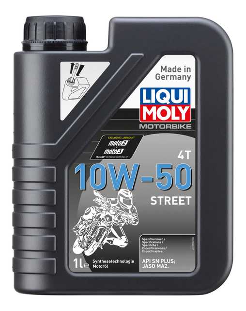 LIQUI-MOLY Motorbike 4T 10W-50 Street Synthetic Engine Oil 1L 21726