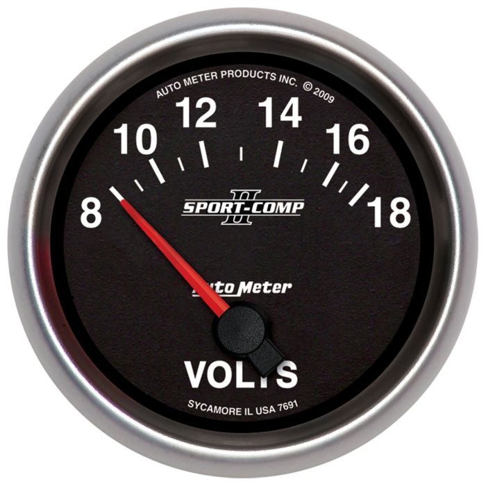 AutoMeter Sport-Comp II 2-5/8in Voltmeter AU7691