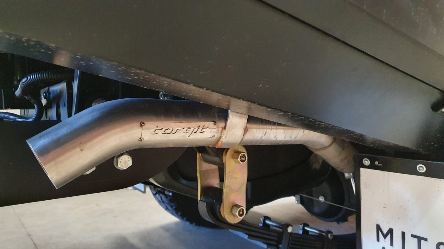 Torqit 79 Series 3.5in 4.5L TD Single Cab Ute Straight Through System