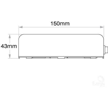 Labcraft Interior Light Fluoro 24V Square LIX12107