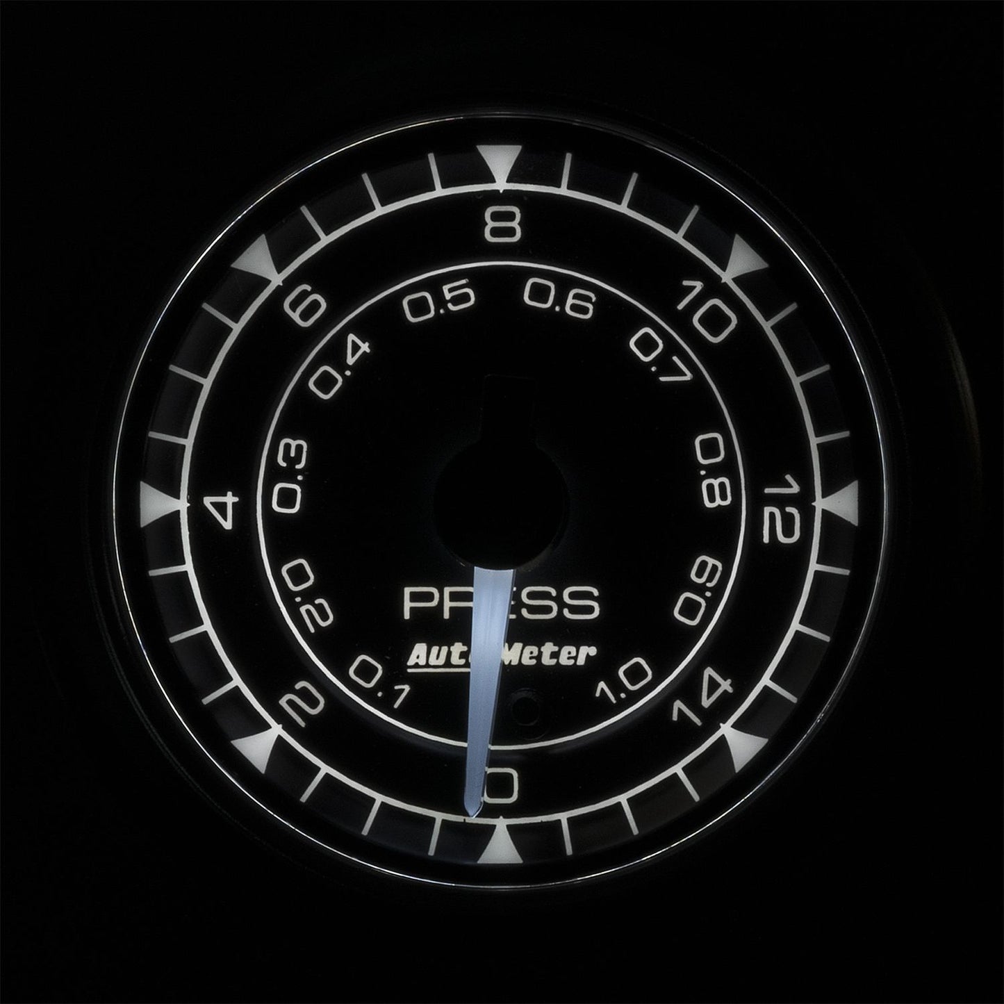AutoMeter Chrono 2-1/16in Pressure Gauge AU8162