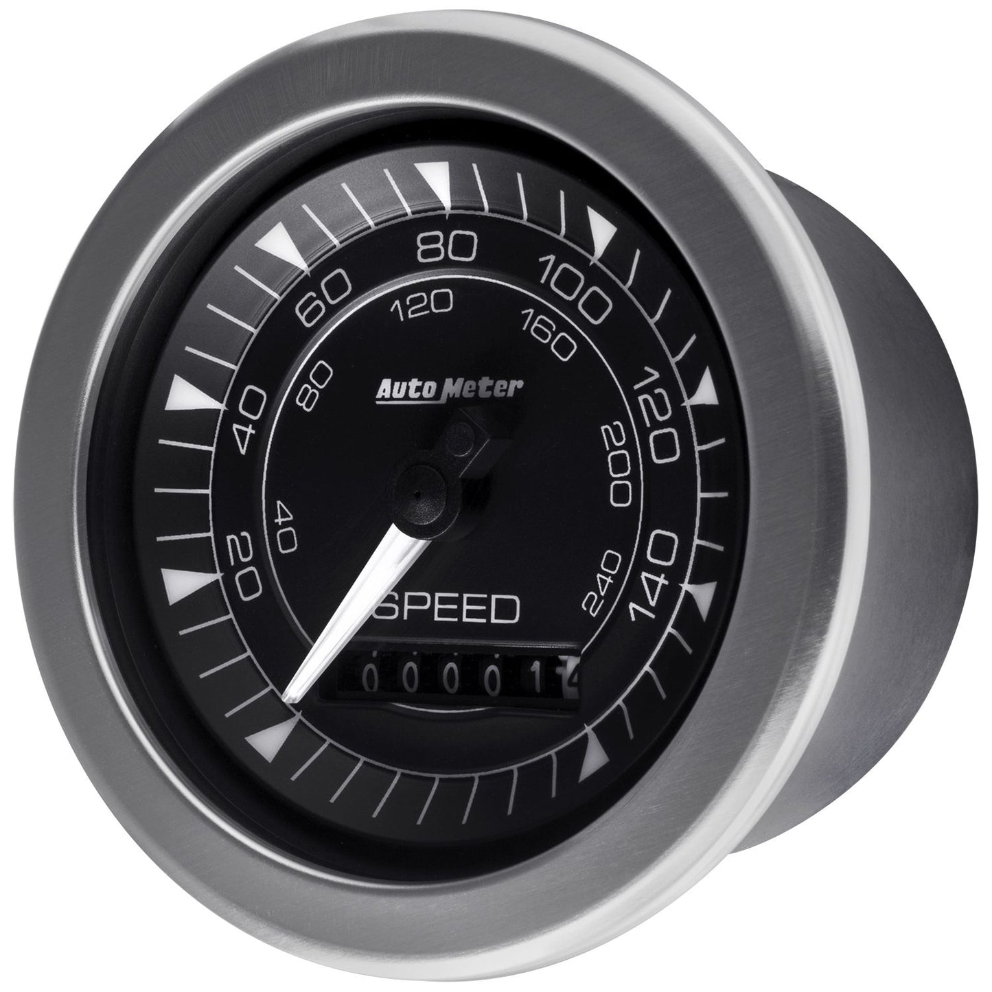 AutoMeter Chrono 3-3/8in Speedo 160Mph AU8188