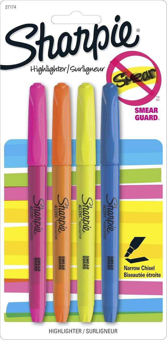 Newell Sharpie Highlighter Four Pack 27174PP