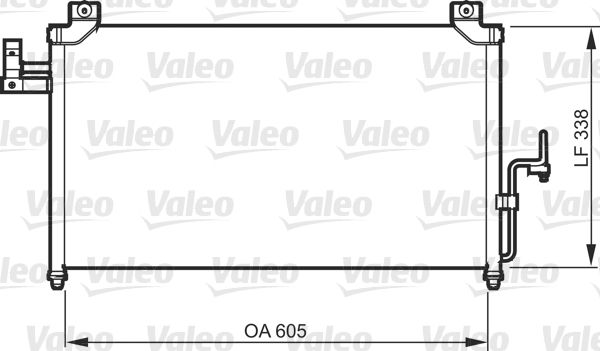 Valeo Air Conditioning Condenser Parallel Flow Inlet Pad Outlet Pad 818092