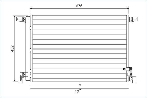 Valeo Condenser Audi A8, Q7, Q8, Vw Toureg 1/2015 > 822609