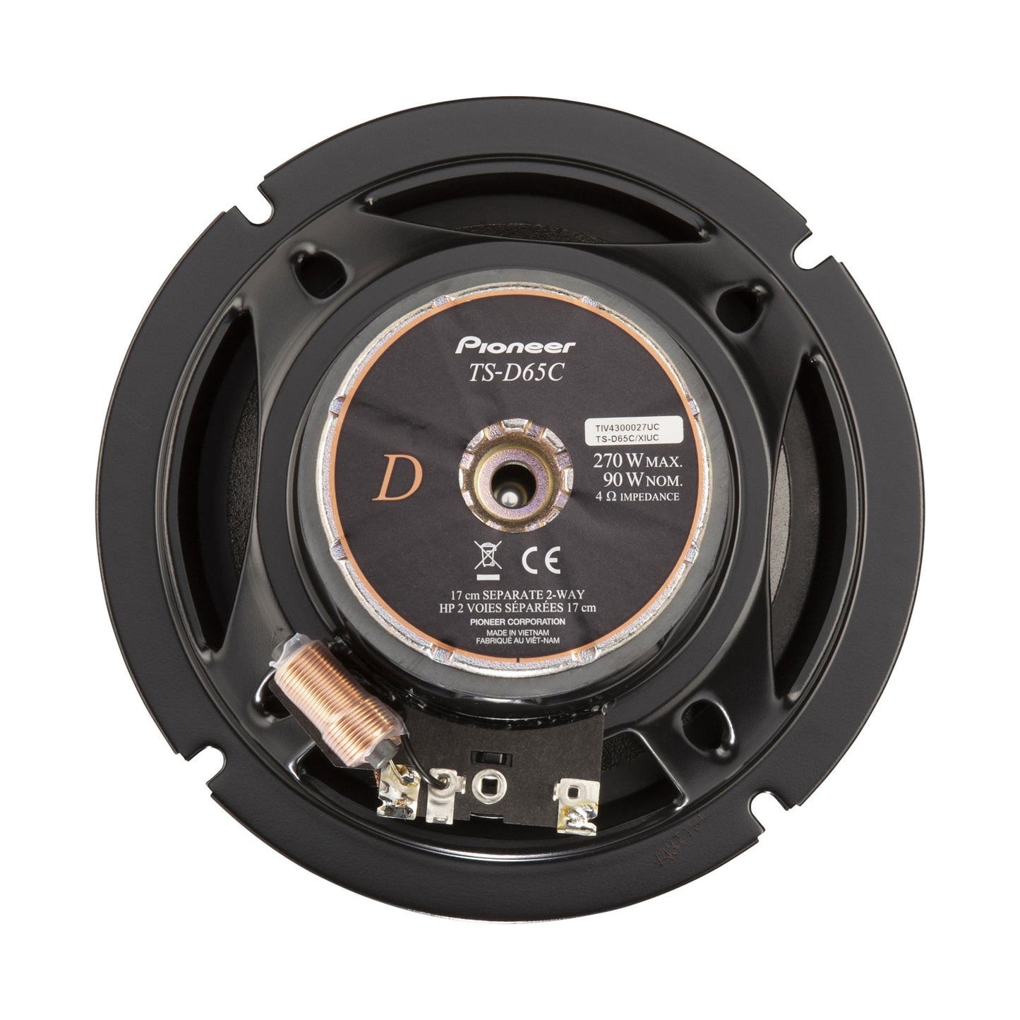 Pioneer Speakers D Series 6.5In Comp 270W TSD65C