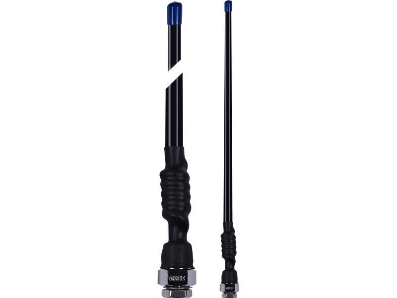 GME UHF CB Flexible Antenna 2.1dB 380mm w/ Lead Black AE4005