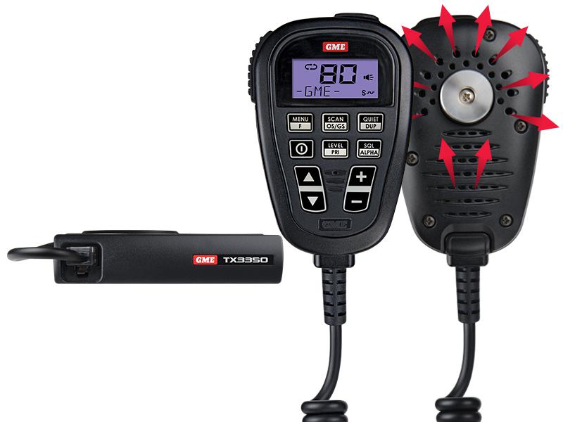 GME TX3350 5 Watt Super Compact UHF CB Radio  LCD Speaker Mic