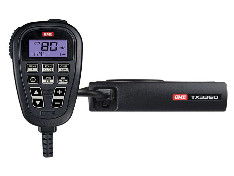 GME TX3350 5 Watt Super Compact UHF CB Radio  LCD Speaker Mic