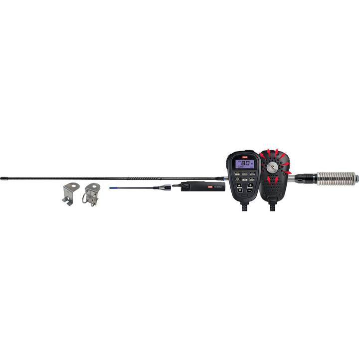 GME Compact Two Way UHF CB Radio 5W 80CH Ultimate Value Pack TX3350UVP