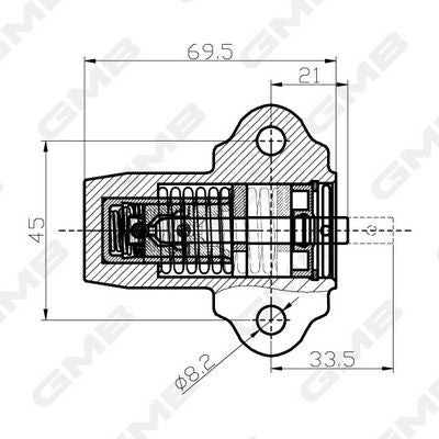 GMB Tensioner Hydraulic Timing Belt GHAT-152