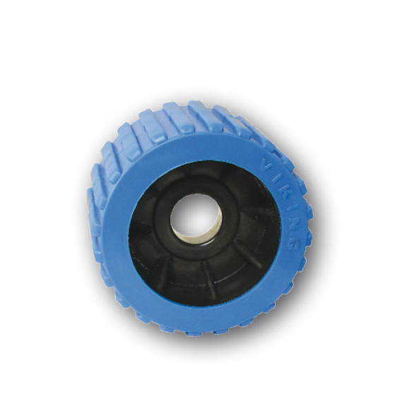 Ark Wobble Roller 3 Ribbed With 25mm Centre Bore Blue 91103