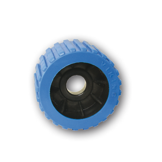 Ark Wobble Roller 3 Ribbed With 25mm Centre Bore Blue 91103