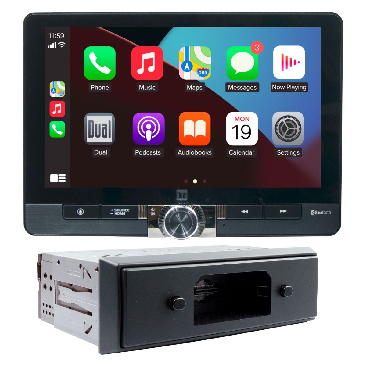 AutoMeter Dashplay Car Audio System With Android Auto, Apple Car Play, Single Din 8in AU9125
