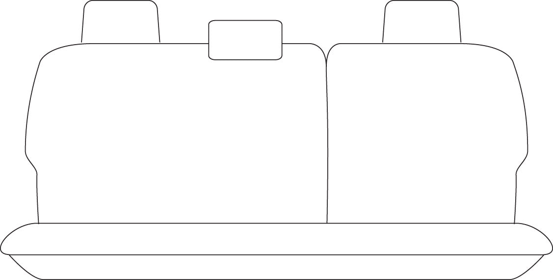 Sperling Weekender Jacquard Rear Black Seat Covers Suits CH-R 2017-2023 RM5172WEB