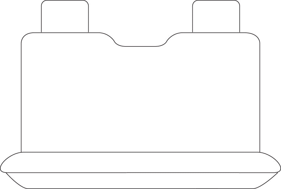 Sperling Tradies Canvas Rear Grey Seat Covers Suits Colorado, Rodeo, DMax  2003-2012 RM5064TRG