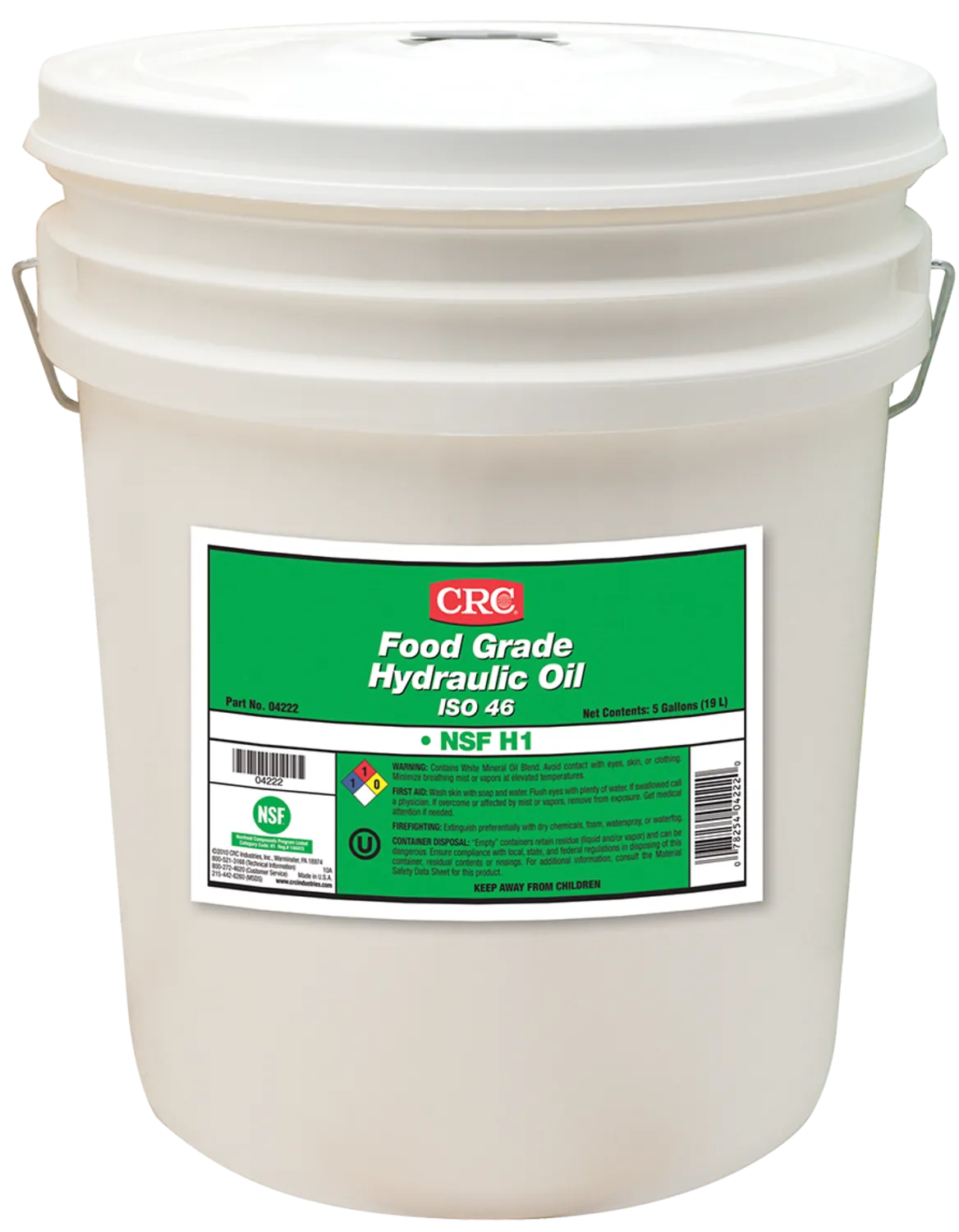 CRC Food Grade Hydraulic Oil ISO 46 18L FG04222