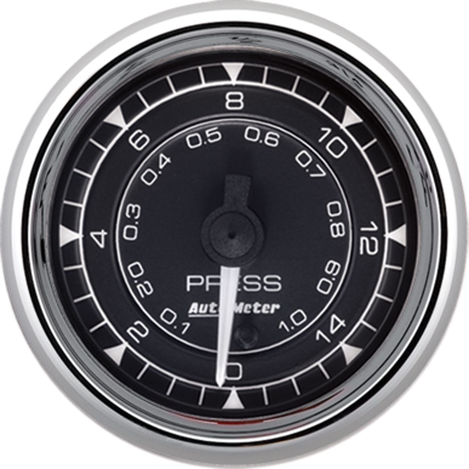 AutoMeter Chrono Chrome 2-1/16in Pressure AU9762