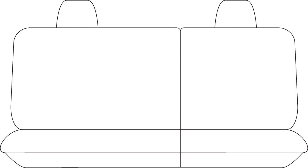 Sperling Weekender Jacquard Rear Black Seat Covers Suits Navara ST 2011-2015 RM5006WEB